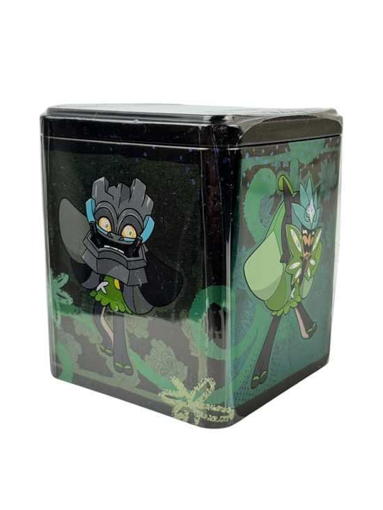 Pokemon Other - Pokémon TCG Eldegoss & Grimmsnarl Stacking Black Tin Square Sealed New